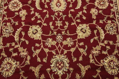 Unique Loom Voyage Collection Traditional Oriental Classic Intricate Design Area Rug (6' 0 x 6' 0 Square, Terracotta/Ivory)
