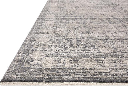 Loloi Amber Lewis Alie Collection ALE-03 Charcoal/Dove 2'-7'' x 10'-0'', .13'' Pile Height, Runner Rug