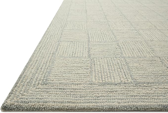 Loloi Chris Loves Julia Francis Collection FRA-03 Silver/Sky 5'-0" x 7'-6" Area Rug