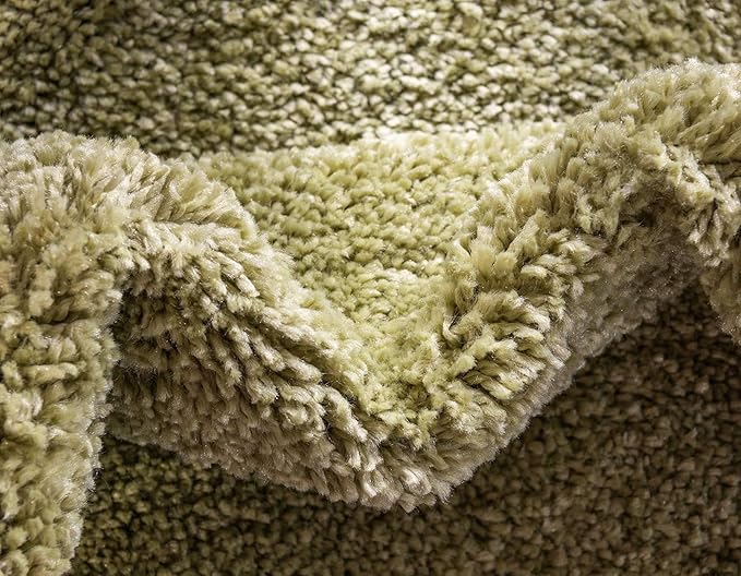Unique Loom Solo Collection Area Rug - Calabasas (7' 10" x 10' Rectangle, Light Green)