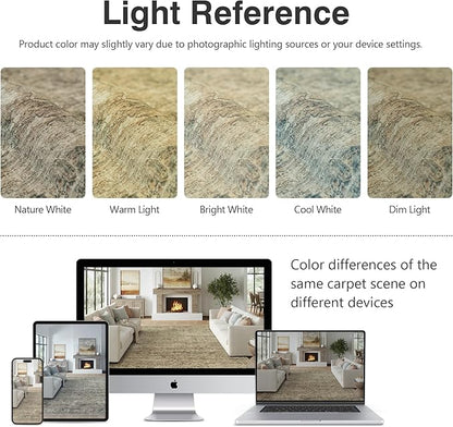 FMFUNCTEX 3x5 Washable Area Rug Brown Vintage Neutral Distressed Non Slip Low Pile Traditional Retro Indoor Carpet for Entryway Entrance Soft Rug Living Room Bedroom Kitchen Dining Office Laundry
