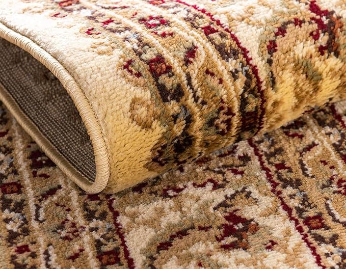 Unique Loom Voyage Collection Area Rug - St. Louis (2' 7" x 12' Runner Cream/Brown)