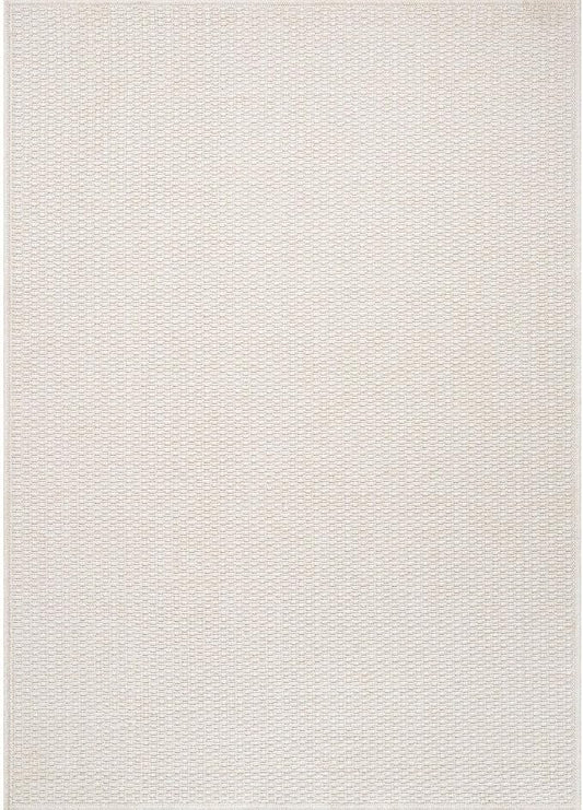 Easy Jute Rugs 5x7 White Color Living Room Indoor Outdoor Area Rug for Patio Farmhouse and Kitchen Rug High Traffic Easy to Clean Washable Solid Boho Woven Design Outside Carpet (5 x 7)