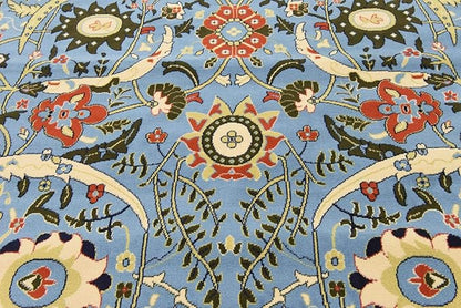 Unique Loom Espahan Collection Area Rug - Cape Cod (7' 10" Square, Blue/ Black)