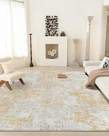 ILANGO Area Rug 3x5 for Living Room Bedroom Washable Rugs with Modern Non Slip Easy Care Floor Mats for Kitchen Entryway High Traffic Area Floor Carpet for Decor Doorway Laundry