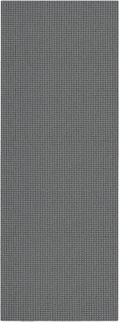 Braided Runner Rug 2x5 Ft Washable Runners for Hallways Non Slip Rubber Backed Kitchen Runners Cotton Entryway Runner Indoor, Woven Floor Carpet for Hall Kitchen Bedroom, Dark Grey/Grey