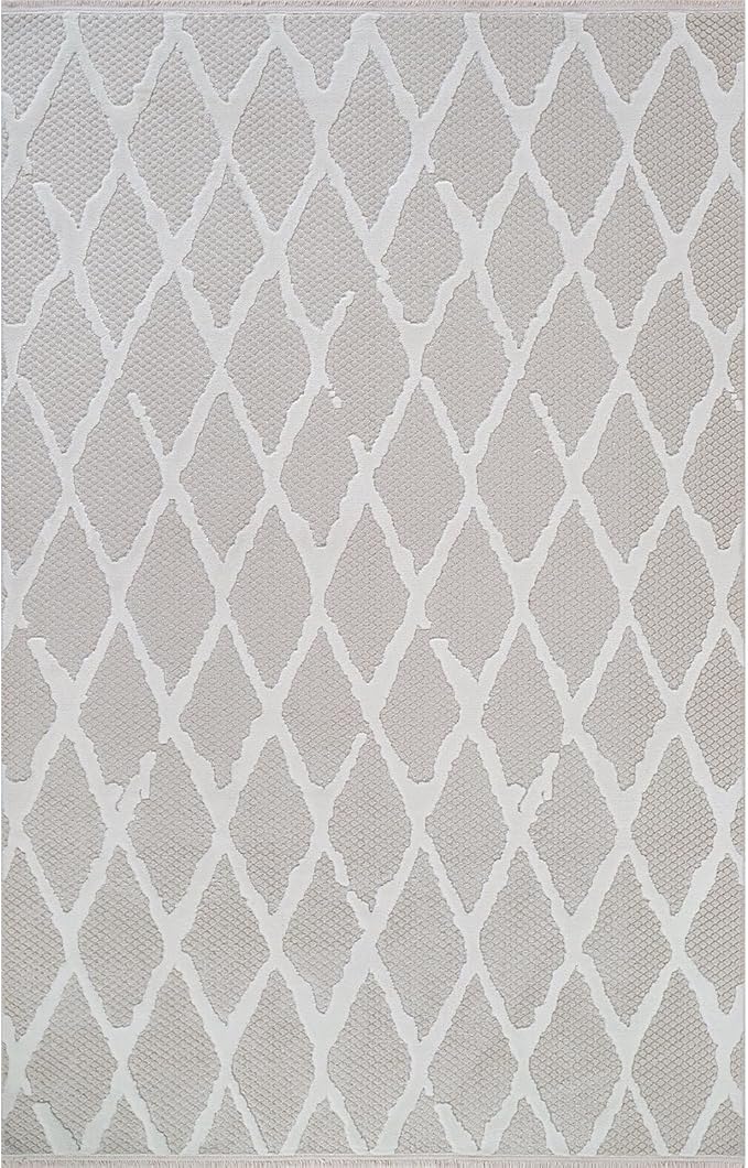 Modern Indoor Rug Diamond 9x12 Area Rugs for Living Room Luxury Kitchen Bedroom Durable Soft Geometric Durable Low and High Pile Stain Resistant Non Shedding Area Carpet 9x12