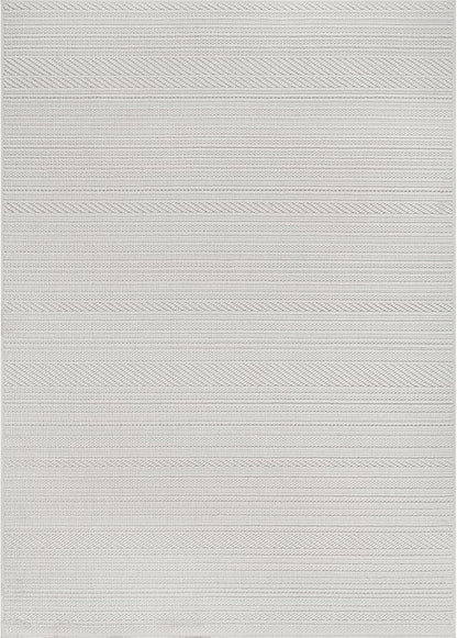 Micro Loop Indoor Rug White 5x7 Boho Geometric Neutral Area Rugs for Living Room Soft Luxury Modern Low and High Pile Durable Stain Resistant Non-Shedding Indoor Area Carpet 5 x 7