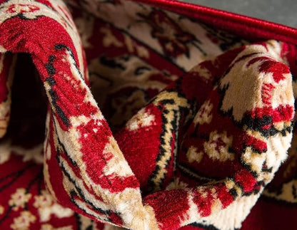 Unique Loom Espahan Collection Area Rug - Cape Cod (9'x 12' Rectangle, Red/ Beige)
