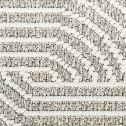 Nourison Home Textured Home Grey Ivory 2'3" x 7'6" Area Rug - Easy Clean, Non Shedding, Bed Room, Living Room, Dining Room, Kitchen (8' Runner)
