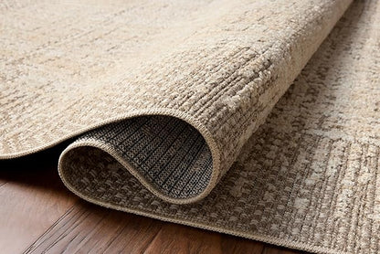 Loloi Amber Lewis Bexley Collection BEX-06 Natural/Taupe 2'-7" x 12'-0" Runner Rug Neutral, Textured, Living, Bedroom, Dining, Carpet