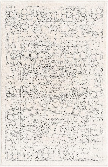 Unique Loom Isabella Collection Area Rug - Adjani (2' x 3' 1" Rectangle, White/ Blue)