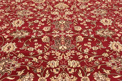 Unique Loom Sialk Hill Collection Area Rug - Washington (7' 10" Square Burgundy/Cream)