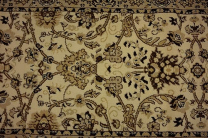 Unique Loom Sialk Hill Collection Area Rug - Washington (2' 11" x 16' 5" Runner Ivory/Black)