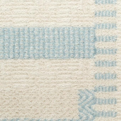 Nourison Home Nordic Ivory Blue 5' x 7' Area Rug - Easy Clean, Non Shedding, Bed Room, Living Room, Dining Room, Kitchen (5' x 7')