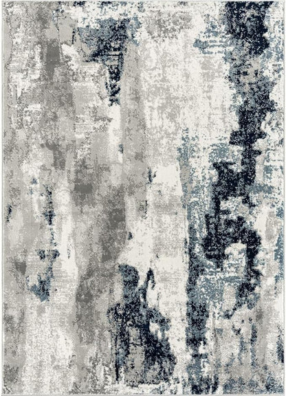 LUXE WEAVERS Kimberly Collection Ivory 9x12 Modern Abstract Area Rug