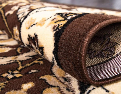 Unique Loom Espahan Collection Area Rug - Cape Cod (2' 2" x 8' 2" Runner, Brown/ Beige)