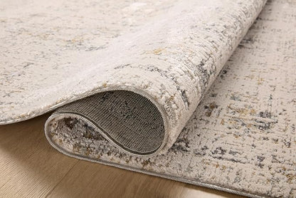 Loloi Amber Lewis Alie Collection ALE-02 Sand/Sky 5'-3'' x 7'-9'', .13'' Pile Height, Area Rug