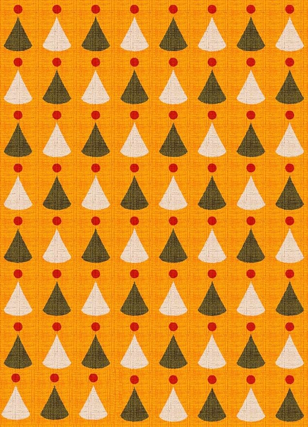 Soft Burnt Orange and Red 3D Texture Rug 10x14 Mid Century Modern Washable Area Rugs for Bedroom Dining Room Nursery Room Living Room Low Pile Durable Floor Deco Indoor Carpet Cute Bathmat