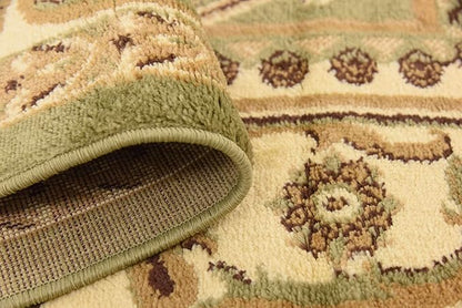 Unique Loom Versailles Collection Traditional Classic Medallion Floral Motif Area Rug (6' 0 x 6' 0 Square, Green/ Ivory)