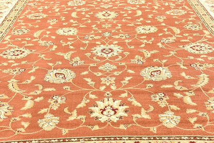 Unique Loom Voyage Collection Traditional Oriental Classic Intricate Design Area Rug (10' 0 x 13' 0 Rectangular, Terracotta/Ivory)
