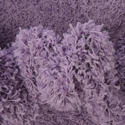 Unique Loom Solid Shag Collection Area Rug (5' 3" Round, Lilac)