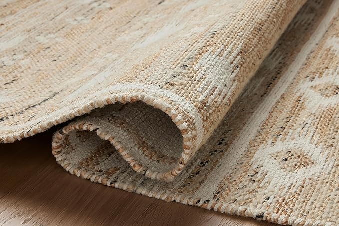 Loloi Angela Rose Rivers Collection RIV-04 Natural/Ivory 9'-3" x 13' Reversible Area Rug