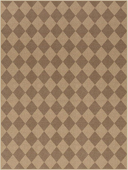 Lahome Checkered Easy Jute Rug, 9x12 Washable Dining Room Rug Indoor Outdoor Carpet, Farmhouse Neutral Non Slip Non Shedding Stain Resistance Floor Carpet for Patio Living Room Office