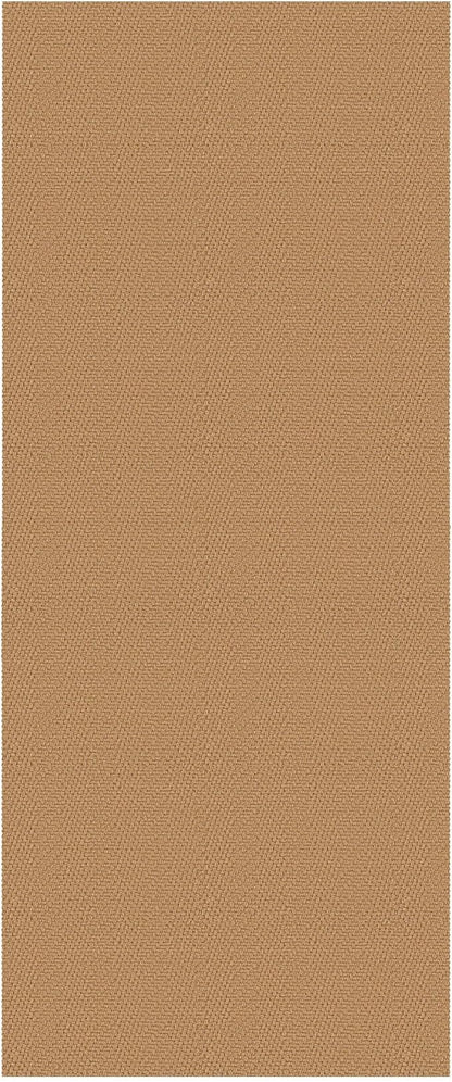 Braided Runner Rug 2x5 Ft Washable Runners for Hallways Kitchen Runner Rug with Rubber Backing Cotton Entryway Runner Indoor, Woven Floor Carpet for Hall Kitchen Bedroom, Warm Tan
