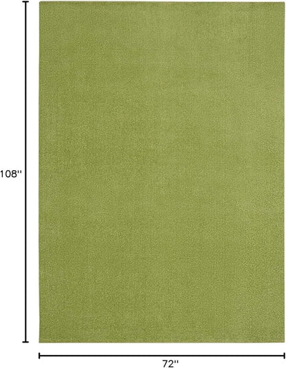 Nourison Home Nourison Essentials Green 6' x 9' Area Rug - Easy Clean, Non Shedding, Bed Room, Living Room, Dining Room, Kitchen (6' x 9')