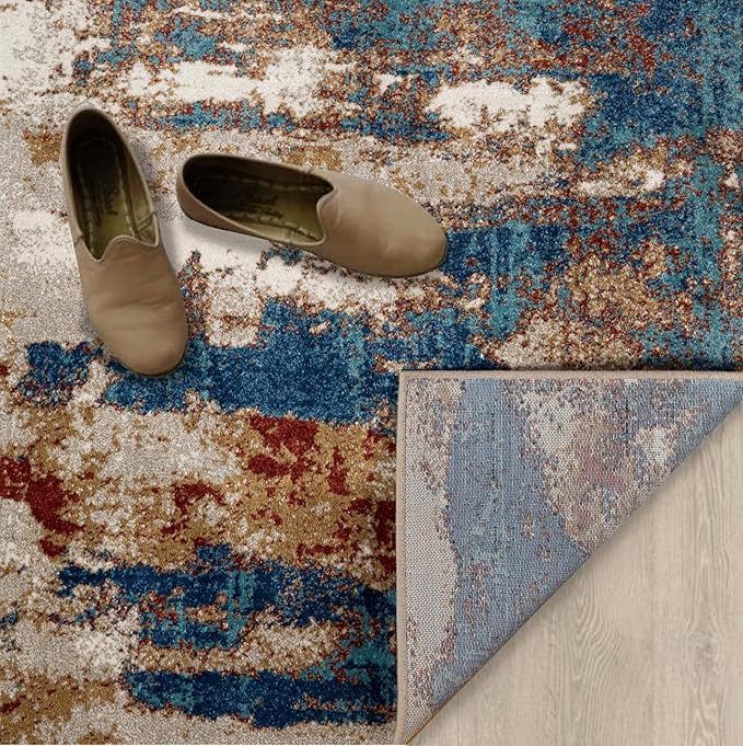 LUXE WEAVERS Lagos Collection Passion 5x7 Abstract Area Rug