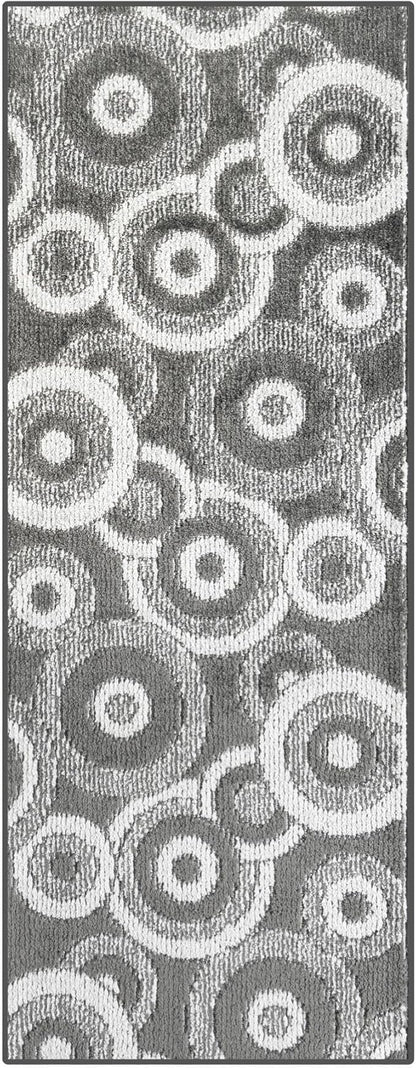 Custom Size Long Grey Hallway Runner Rug | Cut to Length 2'3" x 18' (Runner) | Non-Slip & Machine Washable | REMNAZ