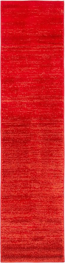 SAFAVIEH Adirondack Collection Runner Rug - 2'2" x 9', Red & Grey, Modern Ombre Design, Non Shedding & Easy to Clean, Ideal for Hallway, Foyer, Kitchen, Entryway, Bedroom (ADR113Q)