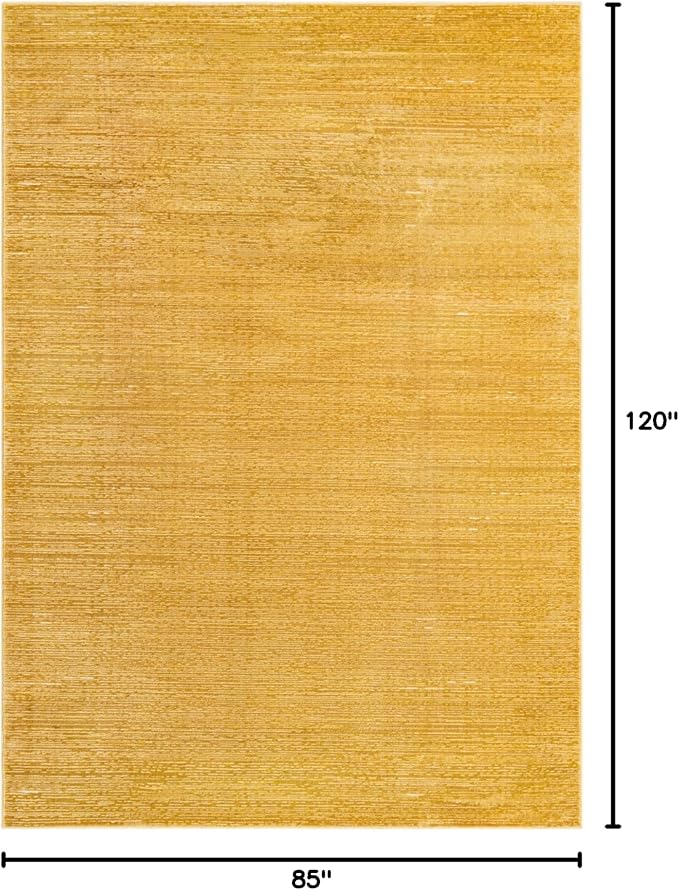 Unique Loom Finsbury Collection Area Rug - Kate (7' 1" x 10' Rectangle, Yellow)