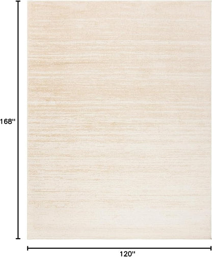SAFAVIEH Area Rug 10x14 - Adirondack Collection - Large - Champagne & Cream, Modern Ombre Design, Non Shedding & Easy to Clean, Ideal for Living Room, Bedroom, Office, Dining Space (ADR113W)
