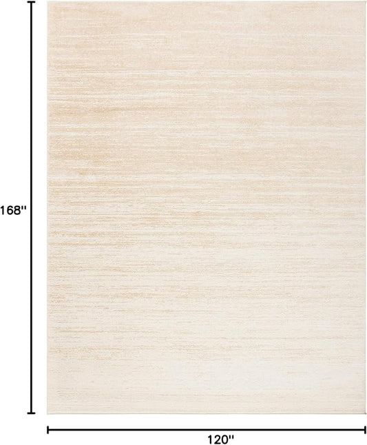SAFAVIEH Area Rug 10x14 - Adirondack Collection - Large - Champagne & Cream, Modern Ombre Design, Non Shedding & Easy to Clean, Ideal for Living Room, Bedroom, Office, Dining Space (ADR113W)