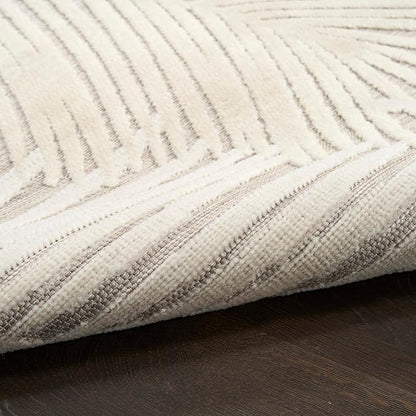 Nourison Home Suncoast Beige 2' x 6' Area Rug - Easy Clean, Non Shedding, Bed Room, Living Room, Dining Room, Kitchen (6' Runner)