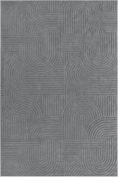 Pauwer 6x9 Washable Area Rugs for Living Room Modern Grey Solid Color Soft Fluffy Rugs for Bedroom Non Slip Boho Accent Indoor Mat Floor Carpet Cover for Kids Room Dining Room Kitchen Office
