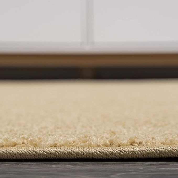 JONATHAN Y Haze Solid Low-Pile Mustard Indoor Area Rug 5x8, Coastal,Bohemian,Minimalist,Classic, Easy-Cleaning for Living Room,Bedroom,Kitchen,Pet Friendly,Non-Shedding (SEU100B-5)