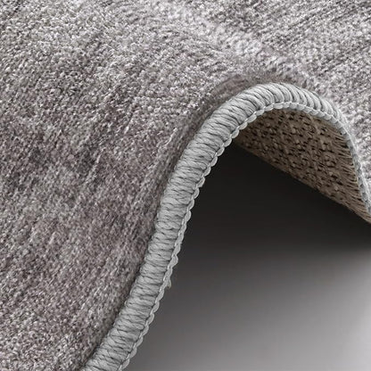 LUMI 5x8 Washable Low-Pile Area Rug for Living Room, Ultra Soft Modern Neutral Grey Rugs Non Slip with Rubber Backing, High Traffic, Stain Resistant Carpets, Ideal for Bedroom, Dining Room
