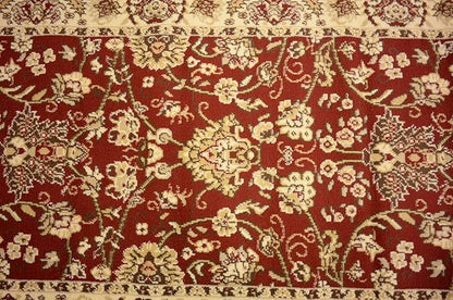 Unique Loom Sialk Hill Collection Area Rug - Washington (2' 11" x 16' 5" Runner Burgundy/Cream)