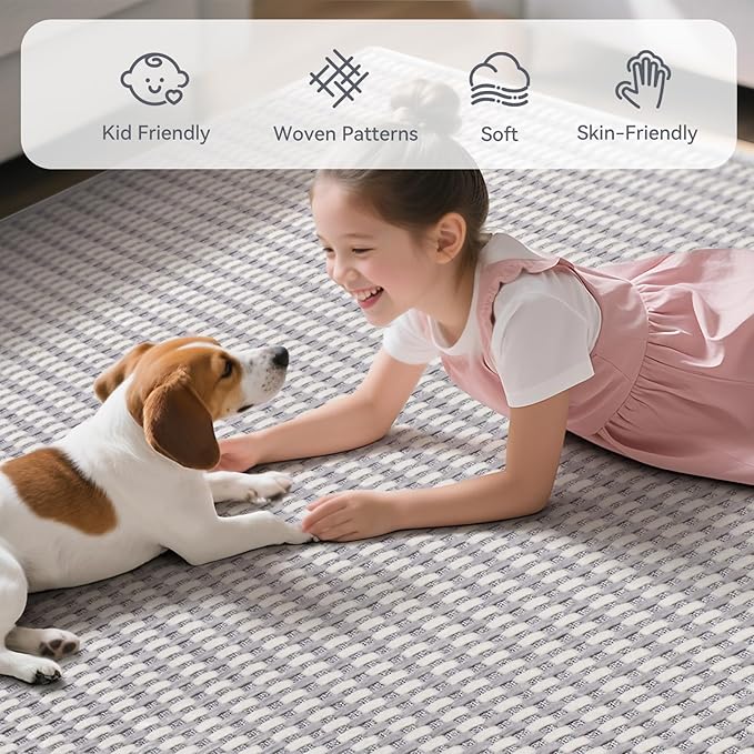 Boho 2x5 ft Hallway Runners Rug Washable Long Woven Kitchen Runner Mat Rugs Non Slip, Soft Entryway Laundry Hall Runner Floor Carpet for Indoor Backdoor Bedroom Kitchen Living Room, Gray