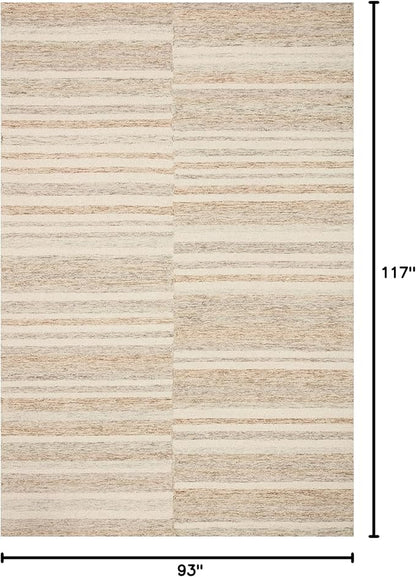 Loloi Chris Loves Julia Chris Collection CHR-03 Ivory/Clay 7'-9'' x 9'-9'', .50" Pile Height, Area Rug