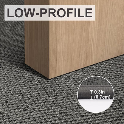 LEKEEPGO Door Mat 32"x47", Non Slip Door Mat Indoor Entrance, Rubber Backing Front Indoor Doormat Washable Absorbent Low-Profile Entryway Entry Resist Dirt Inside Door Mats, Grey