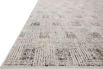 Loloi Kamala Collection KAM-01 Grey/Graphite 4'-0" x 6'-0" Accent Rug