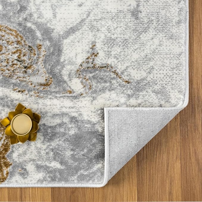 LUXE WEAVERS Marble Swirl Abstract Area Rug, Green 2x3