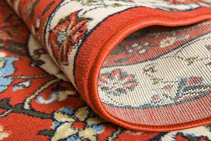 Unique Loom Espahan Collection Area Rug - Cape Cod (2' 2" x 3' 1" Rectangle, Terracotta/ Black)