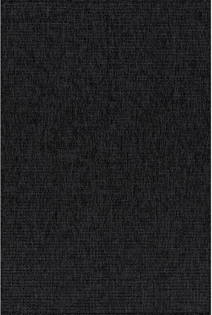 Beverly Rug Easy Jute Rug 4x6 Solid Washable Durable Outdoor Indoor Area Rugs for Living Dining Room Patio Office Stain Resistant Non Shedding Casual Indoor Outside Carpet (4 x 6 Dark Gray)