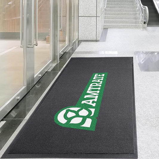Custom Rugs with Logo Doormat Runner Personalized Commercial Area Carpet with Any Size Color Logo Shape Pattern Non Slip Rugs for Indoor Outdoor