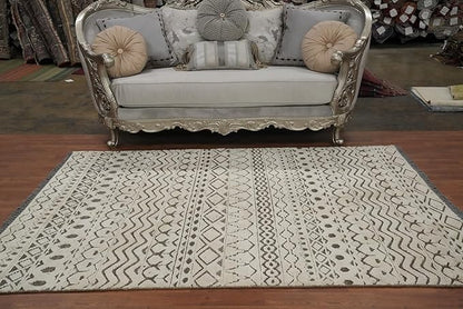 Modern Collection 7' 7'' X 5' 3'' Rug Rug, All-Over Viscose Silk Carpet for Home Décor, Foyer and Hallway